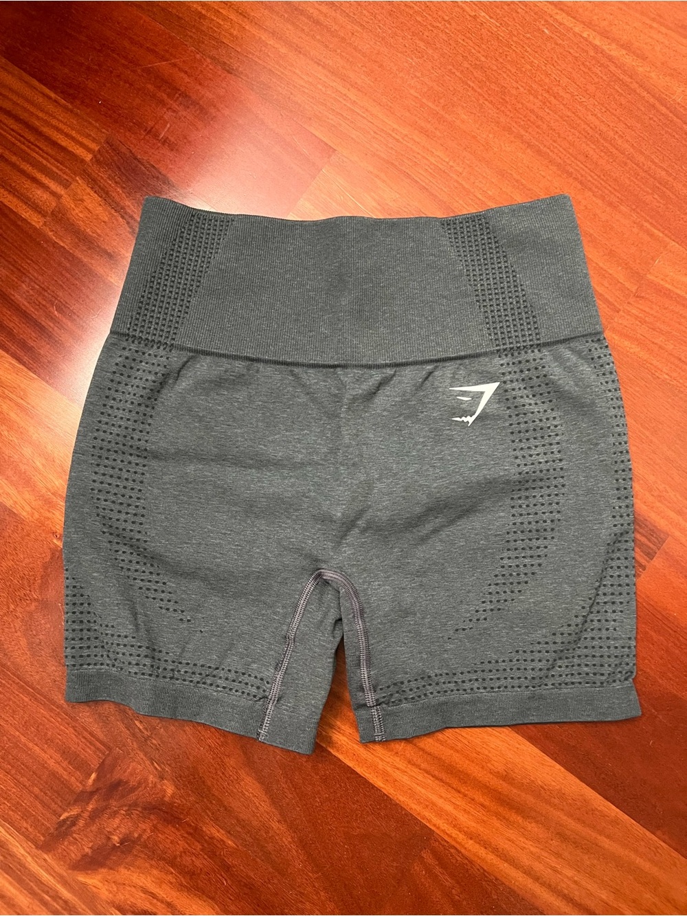 Gymshark Seamless High-Rise Steel Blue Bike Shorts
